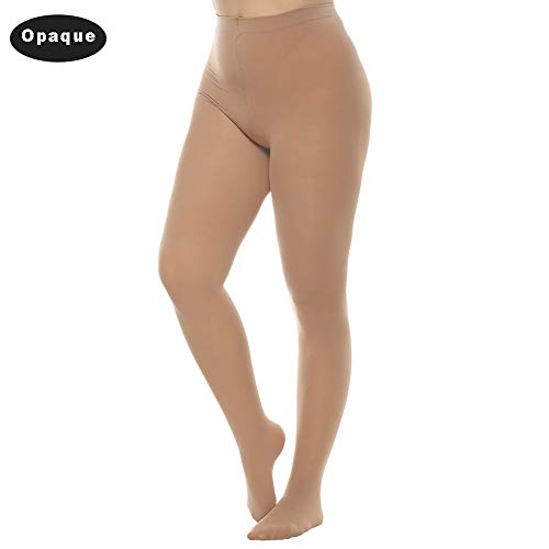 2 Pairs Control Top High Waist Plus Size Tights O2180