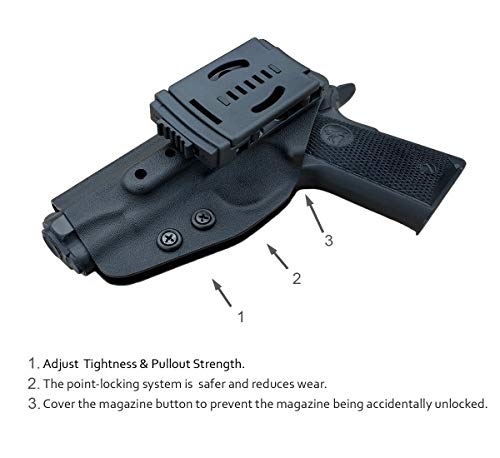 OWB Kydex Holster for 4.25" 1911 Pistol with Belt Clip O98469
