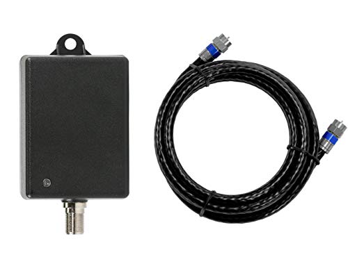 Ultra Mini 4 TV Antenna Amplifier with 4 Outputs, White P9203