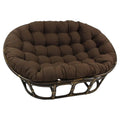 Rattan Double Papasan Chair with Twill Cushion K297599