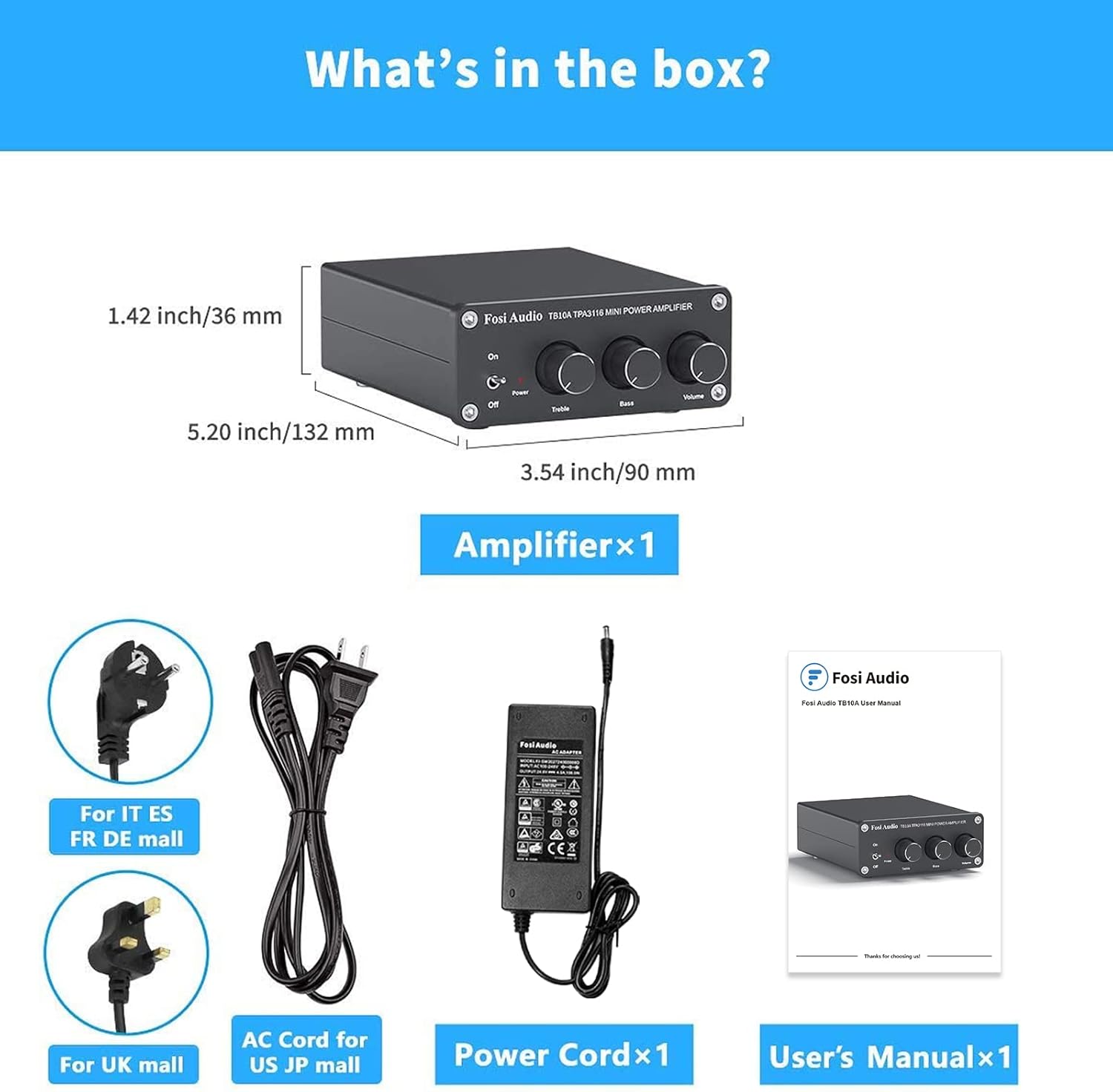 2 Channel Stereo Audio Amplifier 100W x 2 Q460