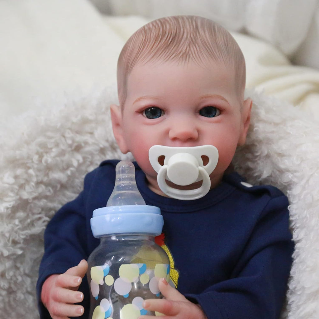 19 Inch Lifelike Reborn Baby Dolls with Soft Cloth Body O161