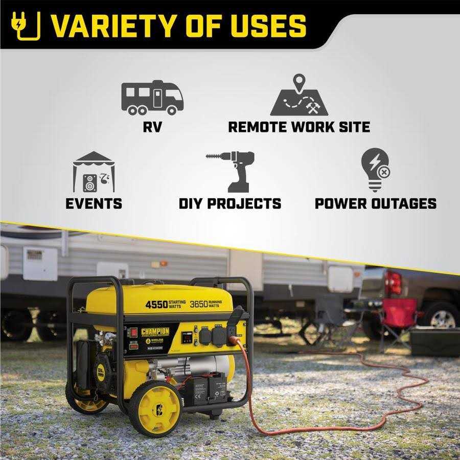 3650 Watt Electric Start Portable Generator with RV Outlet K864