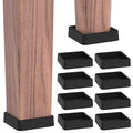8 Pcs Non Slip Rubber Furniture Coasters Black Z87488