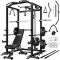 Power Cage Squat Rack with LAT Pulldown X6377