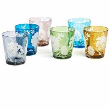 Set of 6 Glass Tumblers D89202