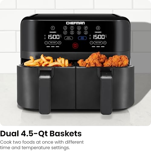6 Quart Dual Basket Air Fryer A60382