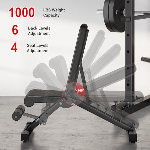 Power Cage Squat Rack with LAT Pulldown X6377