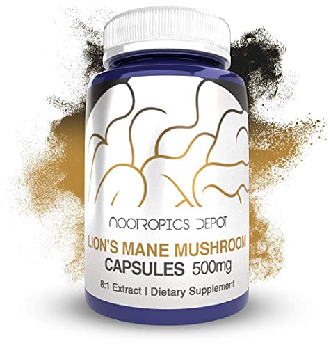 Lions Mane Mushroom Capsules 500mg 60 Count Z45709