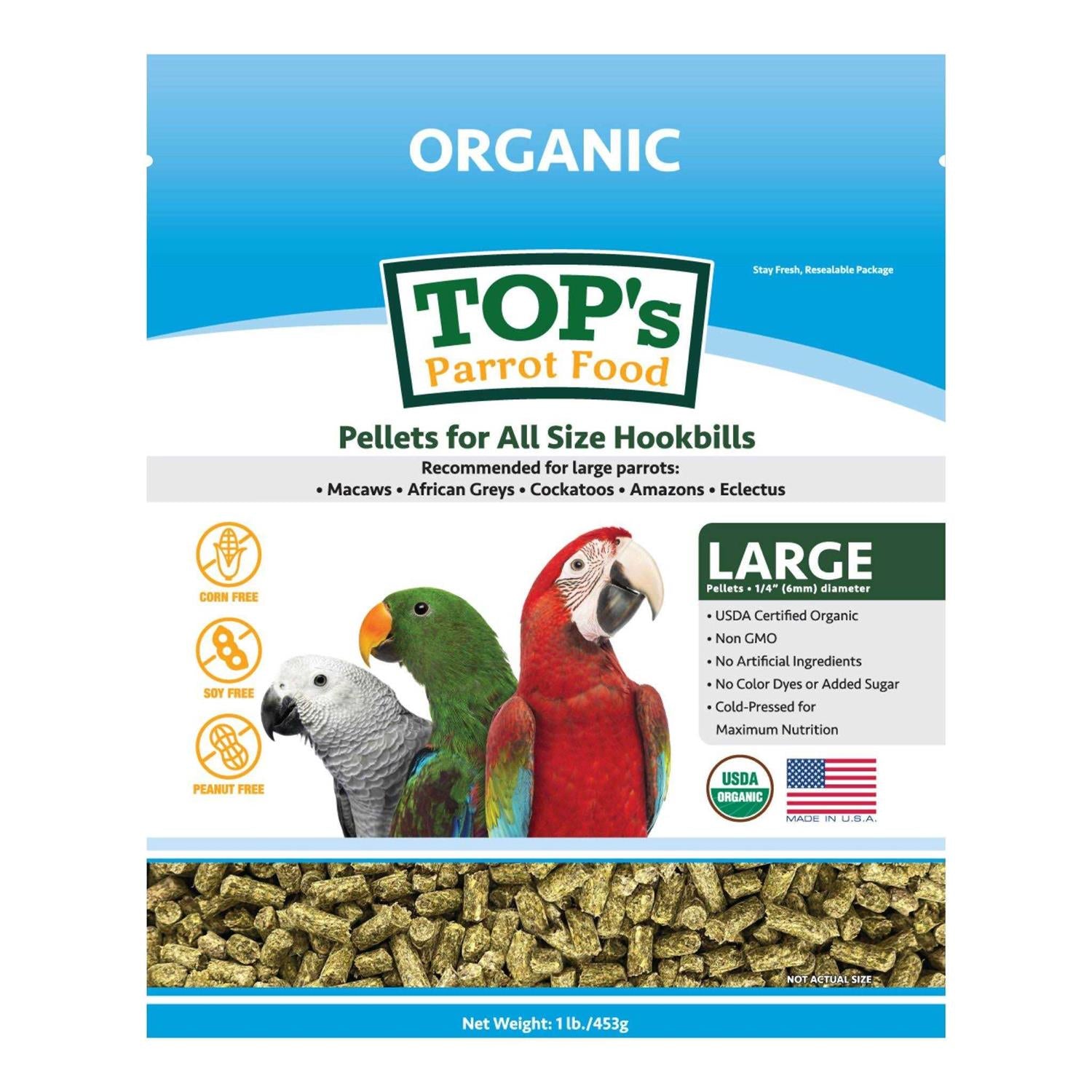 Organic Parrot Food Pellets X222