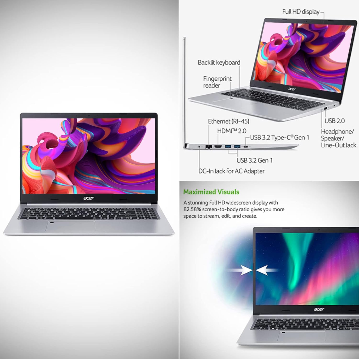 15.6" Full HD Display 20GB RAM 512GB SSD AMD Ryzen Laptop Y812