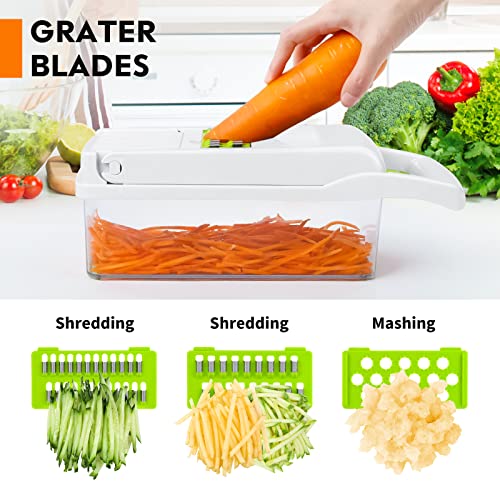 14 in 1 Multifunctional Vegetable Chopper with 8 Blades (Grey) S323703