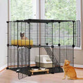 2-Tier Indoor Cat Cage Pet Playpen N36206
