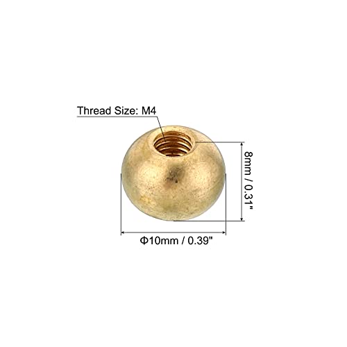 5 Pack M6x1 Brass Thread Cap Nuts X950