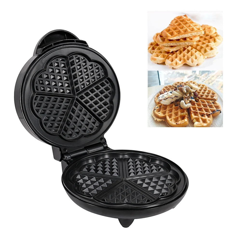 1000W Heart-Shaped Waffle Maker O781