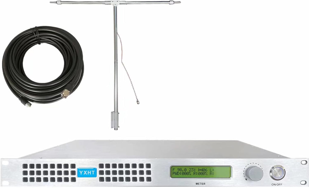 150W Long Range FM Broadcast Transmitter with Antenna Cable U320
