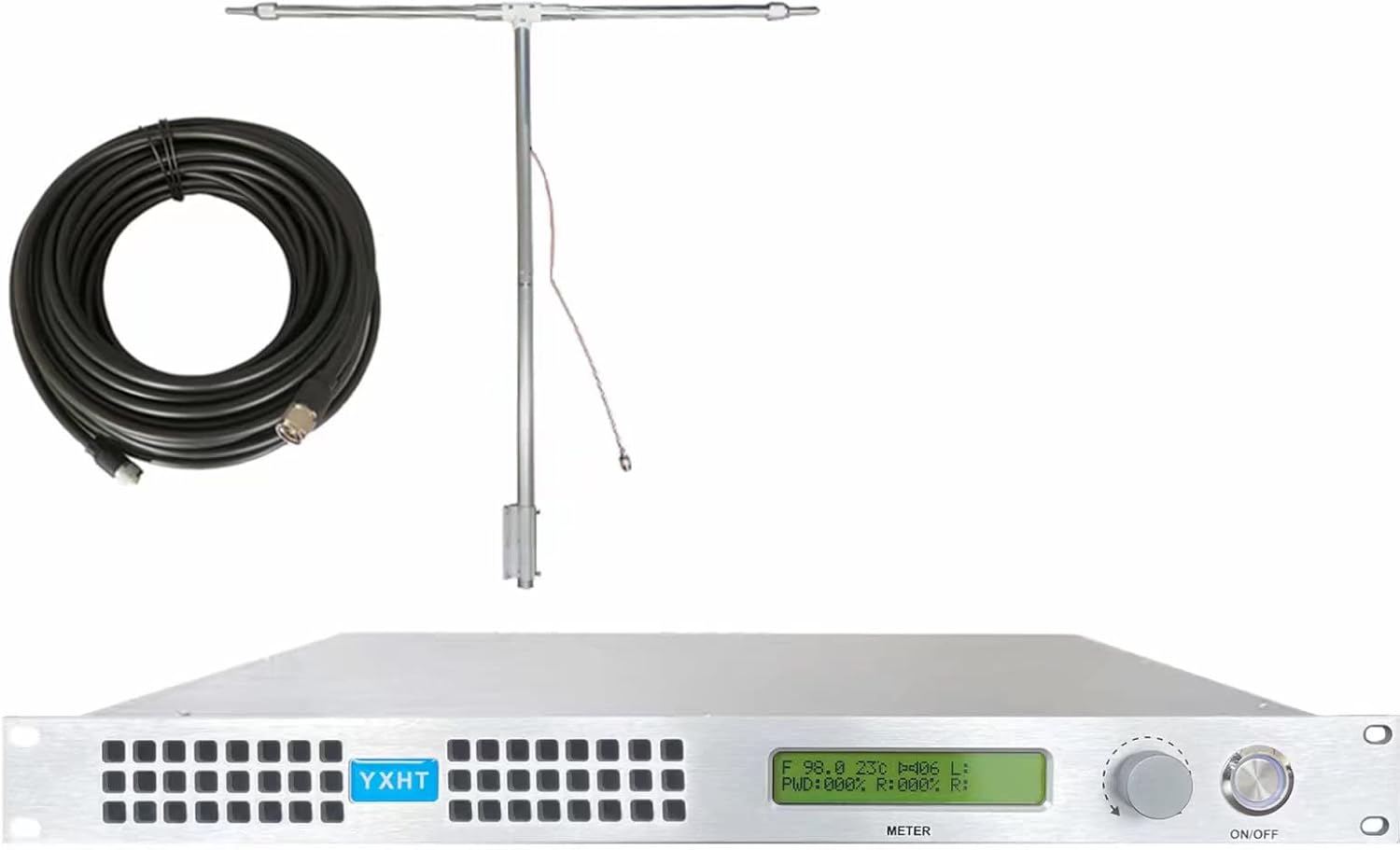 150W Long Range FM Broadcast Transmitter with Antenna Cable U320