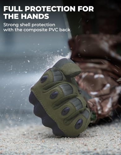 Tactical Gloves with Hard Shell & Palm Padding V907889