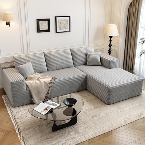 Black Left Facing Chaise Modular Sectional Sofa with Ottoman W363042