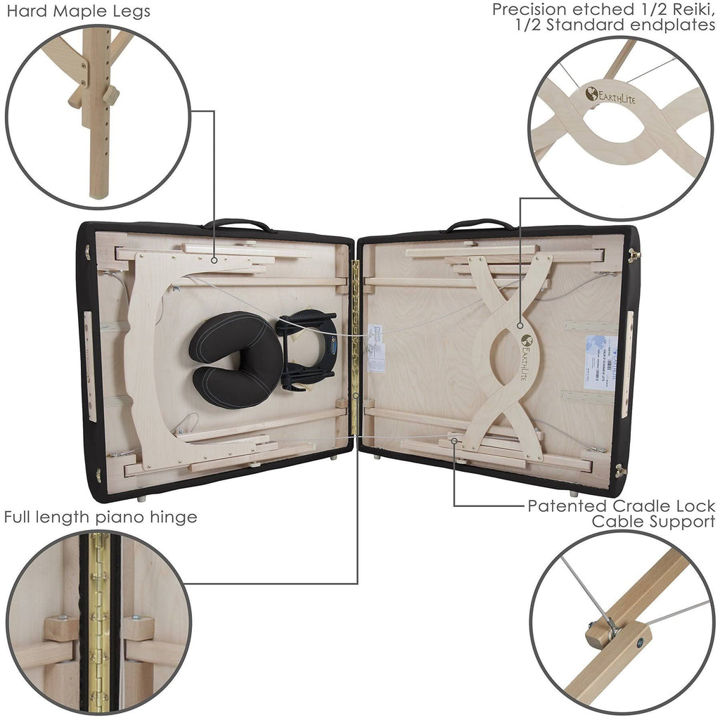 Black Portable Massage Table Package U77072