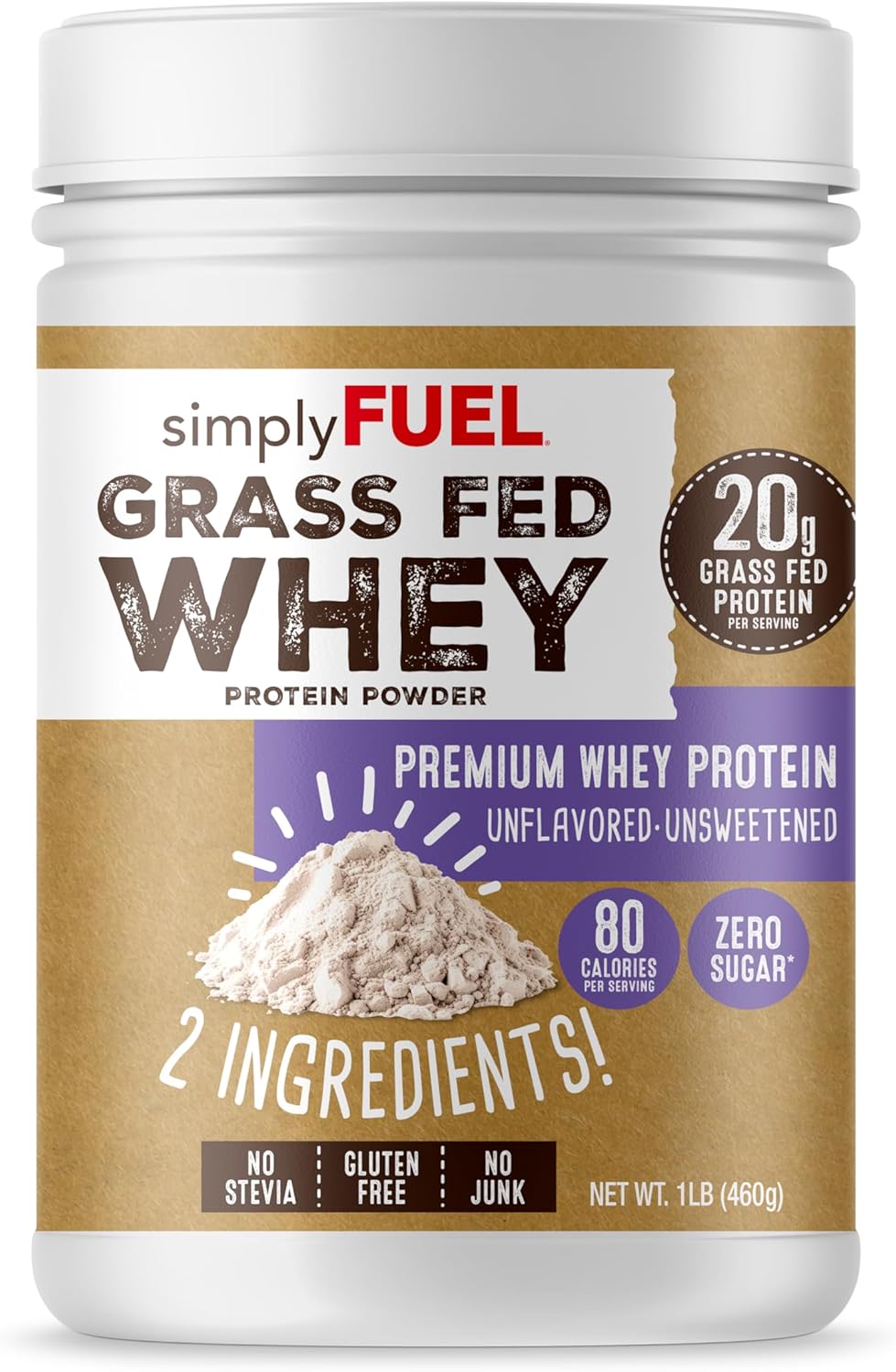 Unflavored Unsweetened Whey Protein Powder 1LBS K139