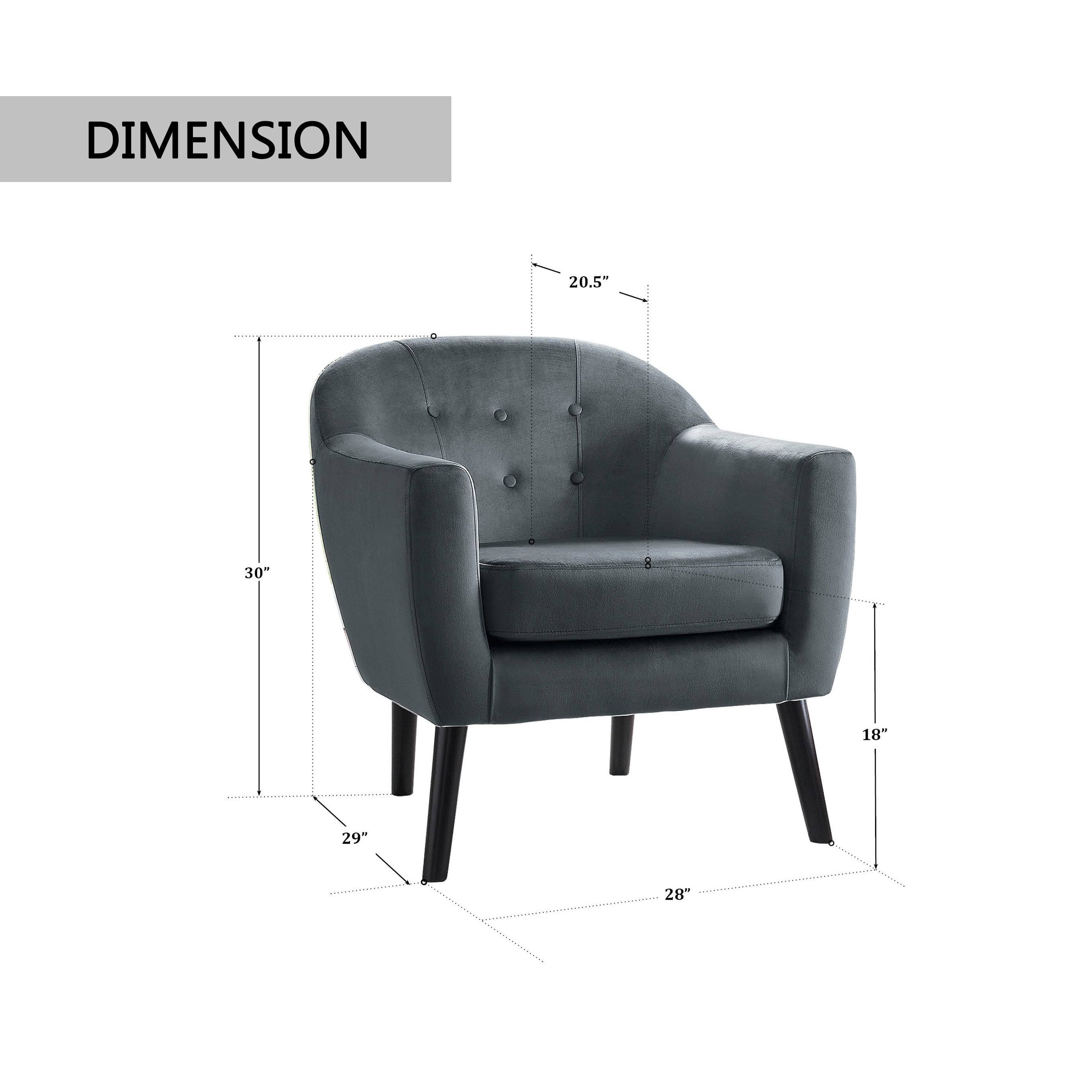 Grey Accent Chair Q125
