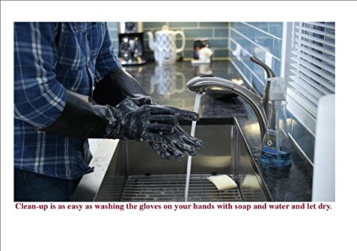 Insulated Heat Resistant Black Neoprene Glove F220