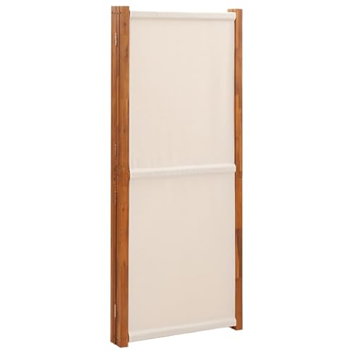 Cream White Acacia Wood Room Divider E9420