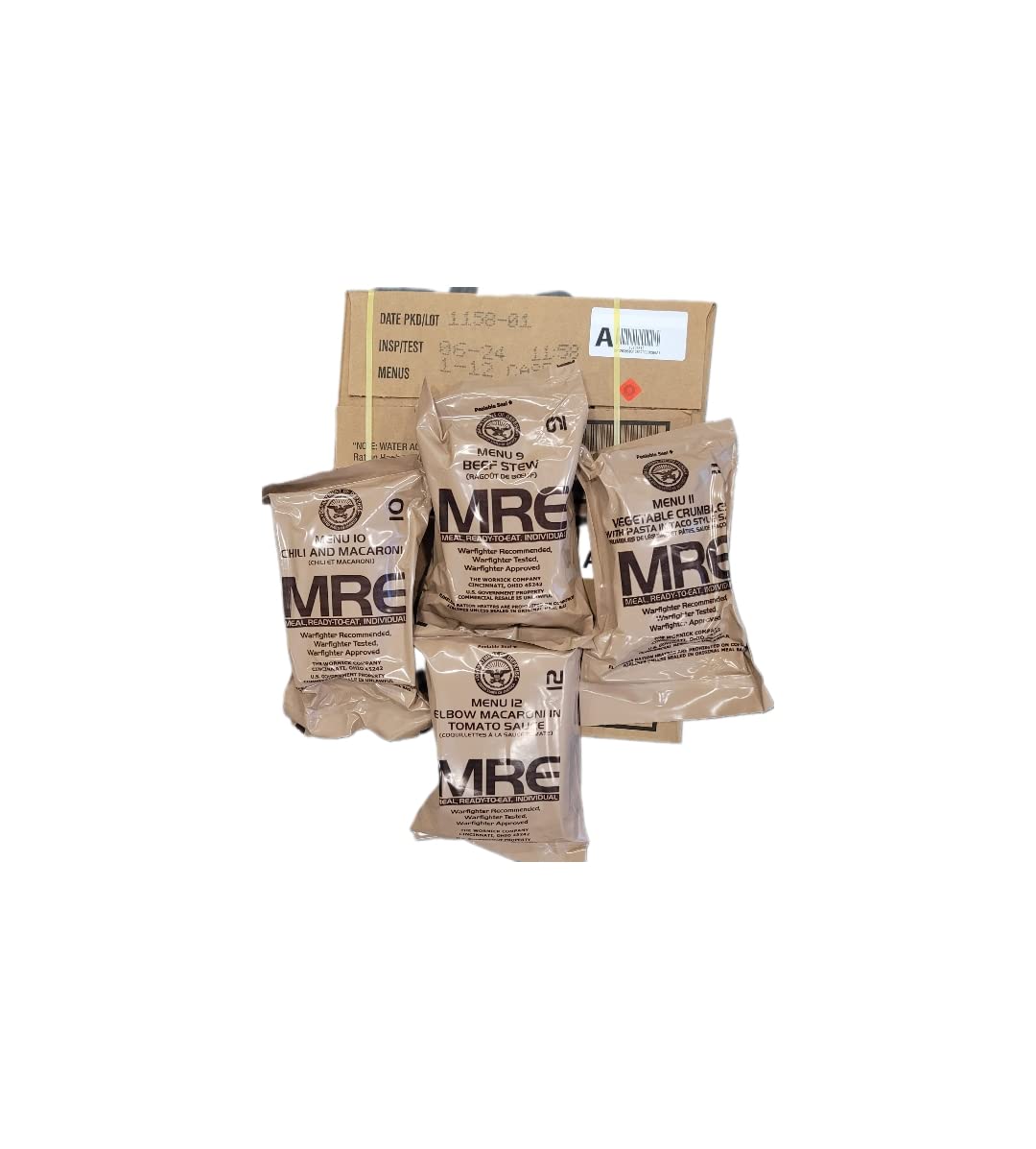 4-Pack MREs (Meals Ready-to-Eat) I8128