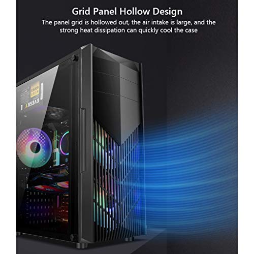 Black Mid-Tower ATX PC Case with Transparent Side Panels P320