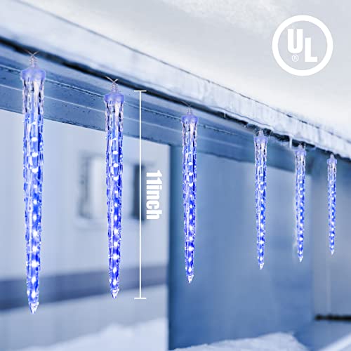 Blue 30ft 30 Tube 720 LED Meteor Shower Icicle Lights D18605