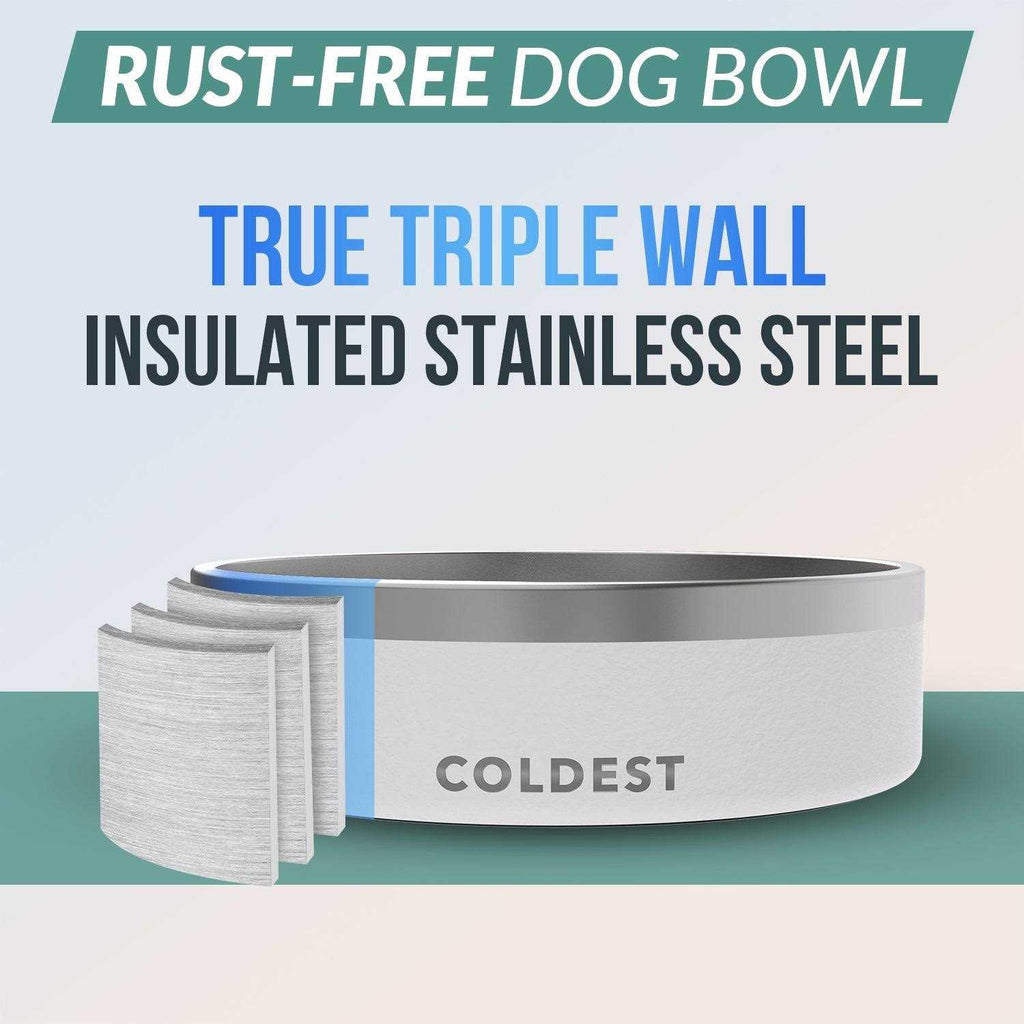 Stainless Steel Non Slip No Spill Dog Bowls M5322
