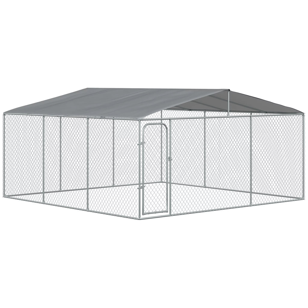 Heavy Duty Galvanized Steel Dog Kennel Playpen with Waterproof Cover V64808