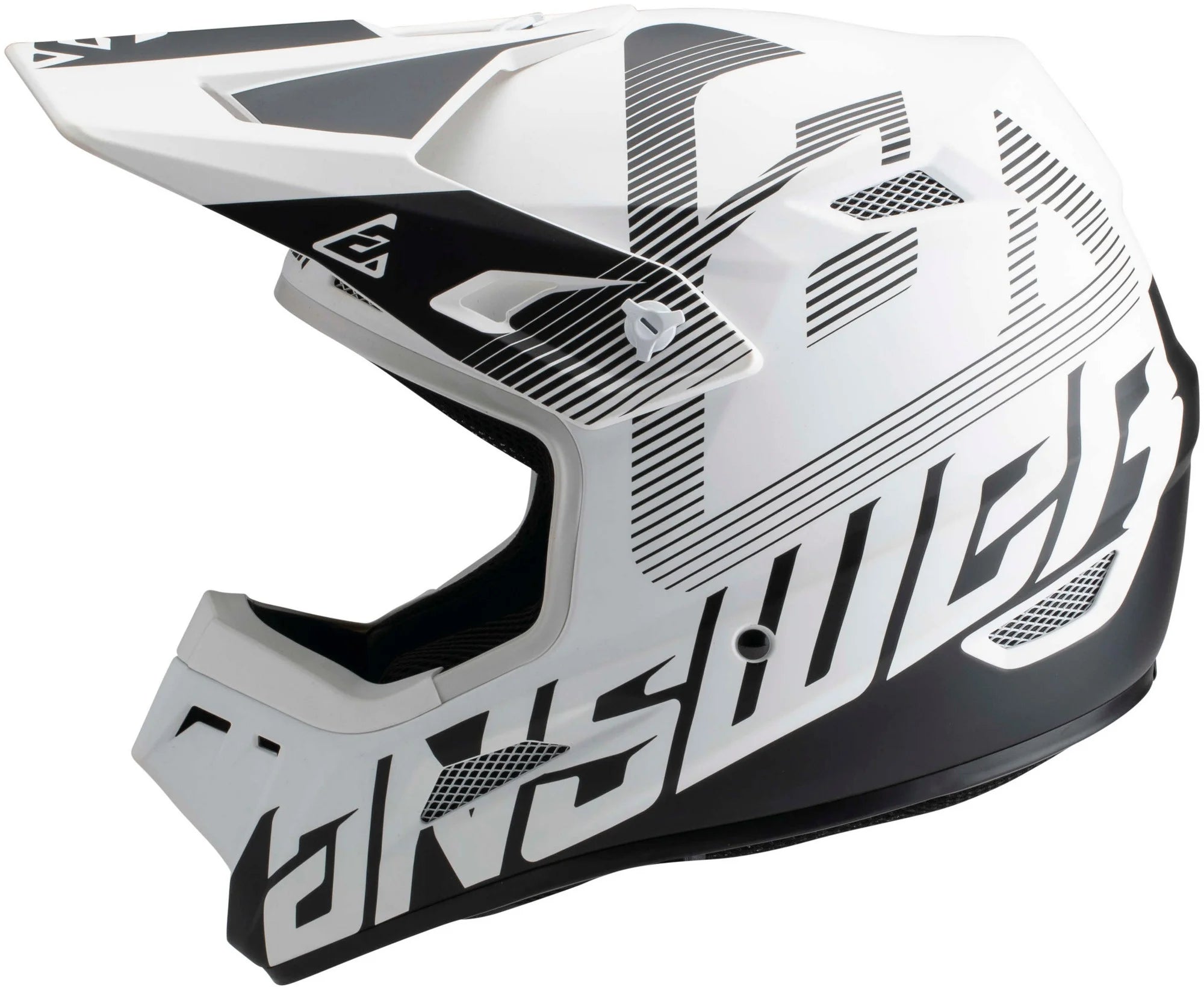 White/Black Offroad Helmet W4779