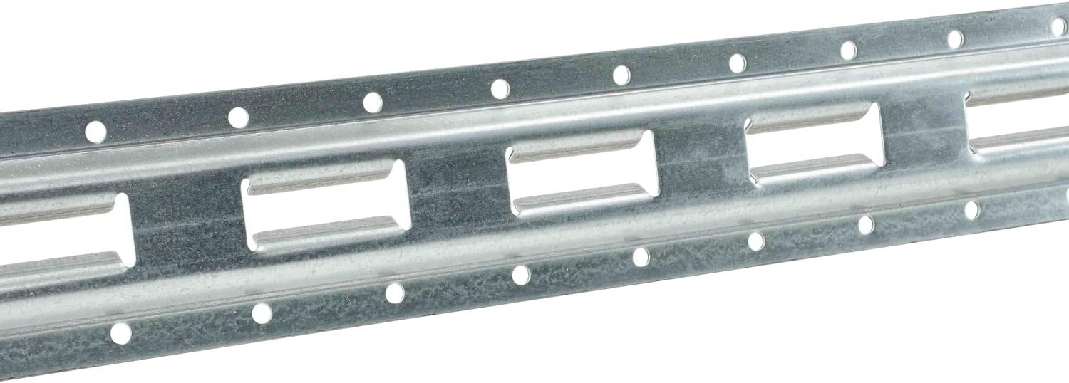 4 Pack 5' Vertical Galvanized Steel Bolt-On Tie-Down Rail Q37928