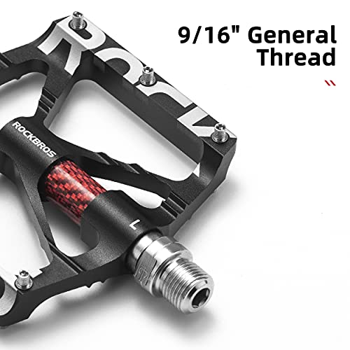 CNC Non-Slip Lightweight Aluminum Alloy Bicycle Platform Pedals 9/16" O1062