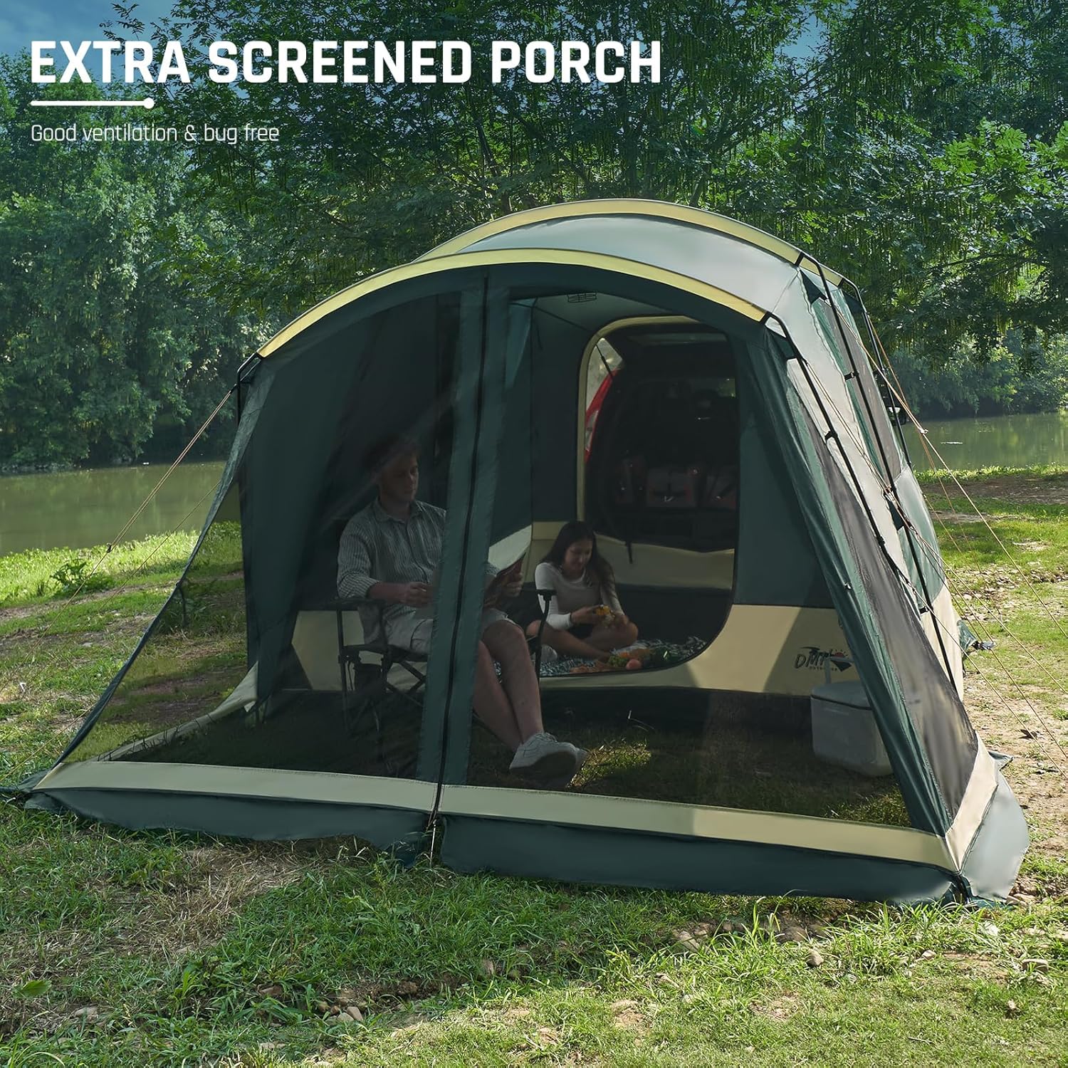 12'x10'x87in(H) SUV Tent with Screen Porch U6507