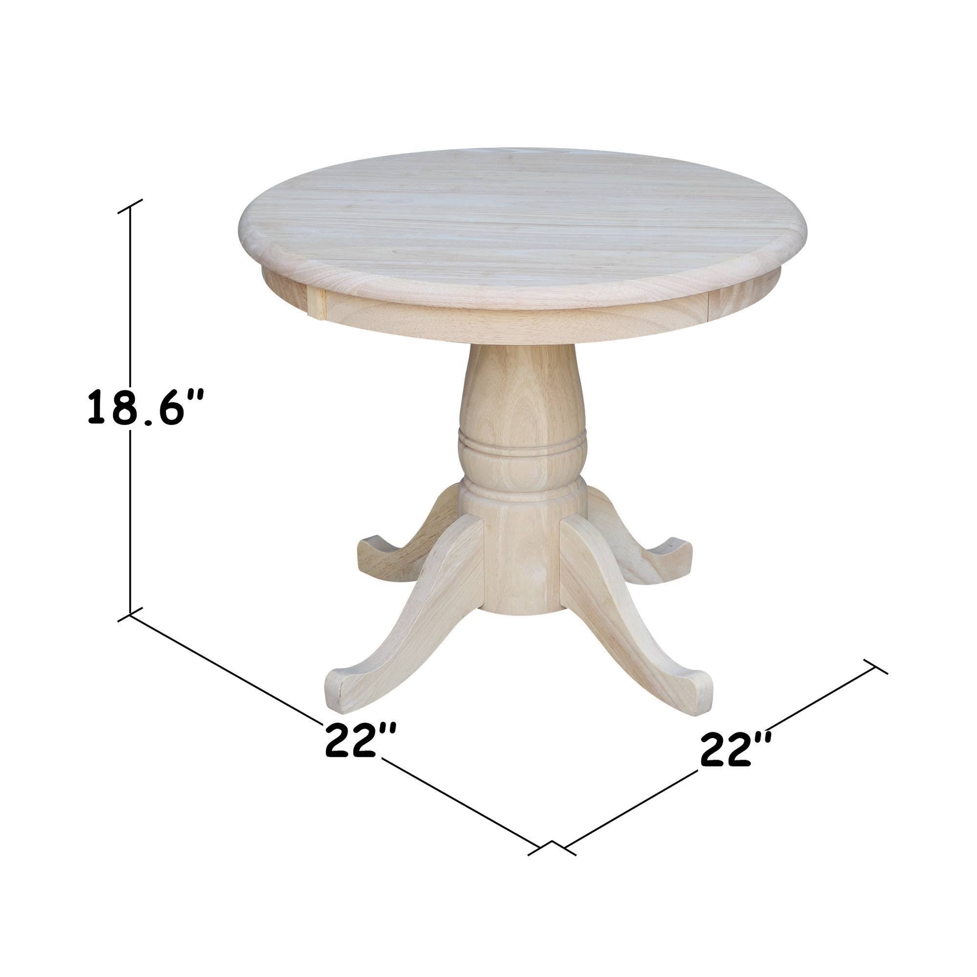 Unfinished Round Pedestal Table P975181