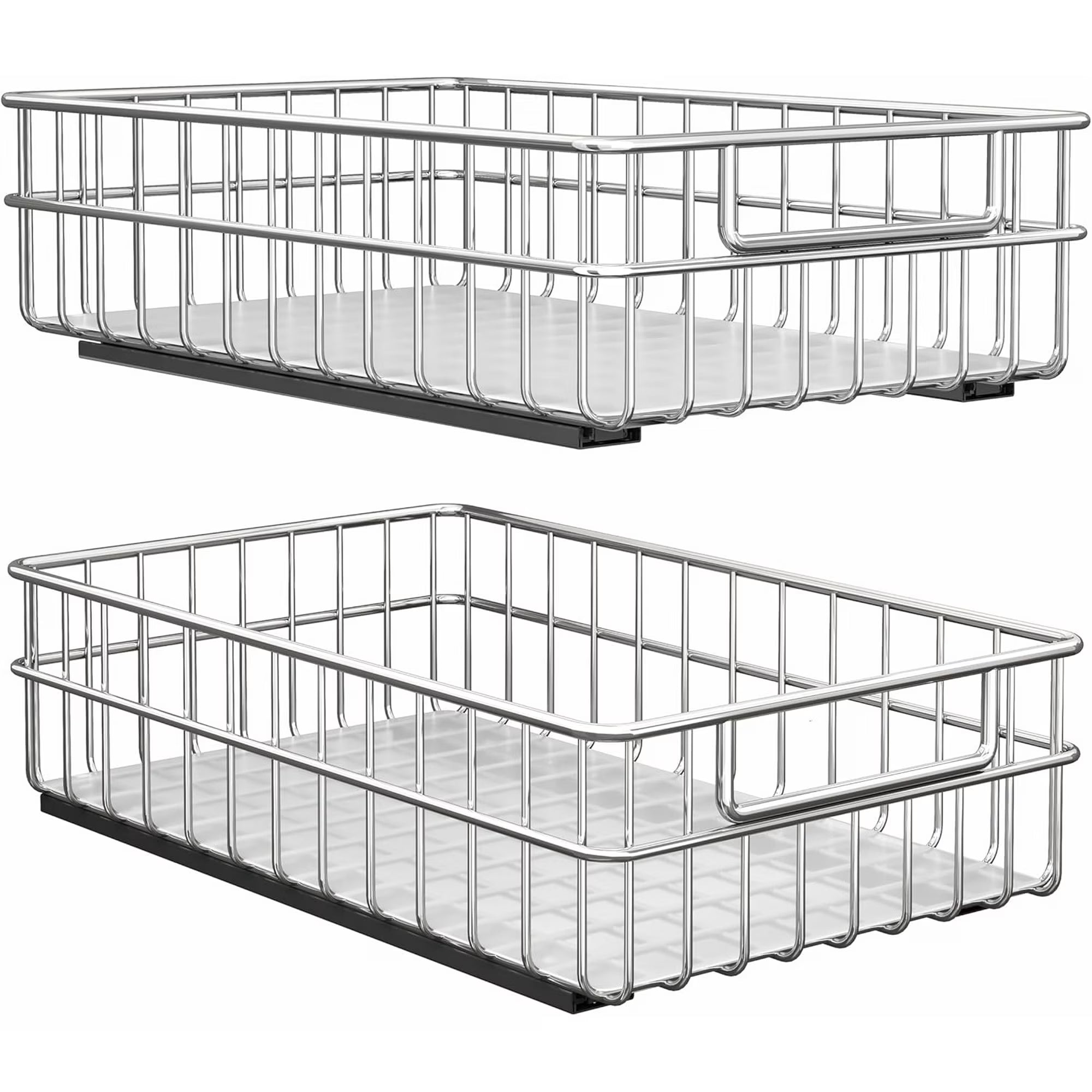 2 Packs Stainless Steel Slide Out Drawers M590344