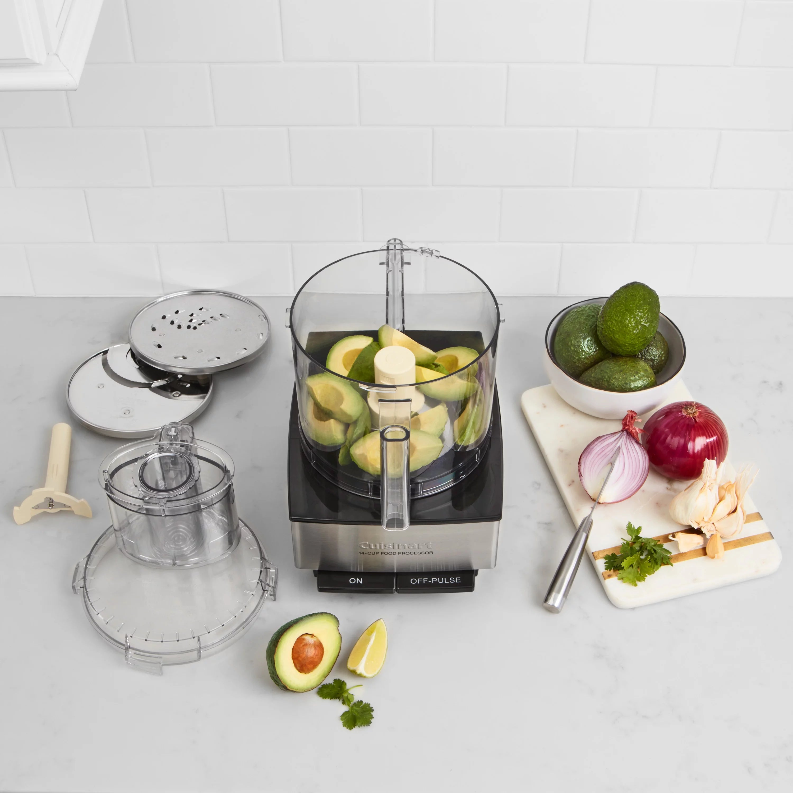 14 Cup Brushed Stainless Steel Food Processor O629069