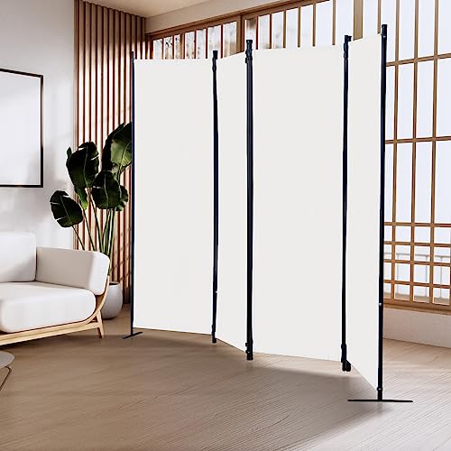 Black 6 Panel Folding Room Divider F3062