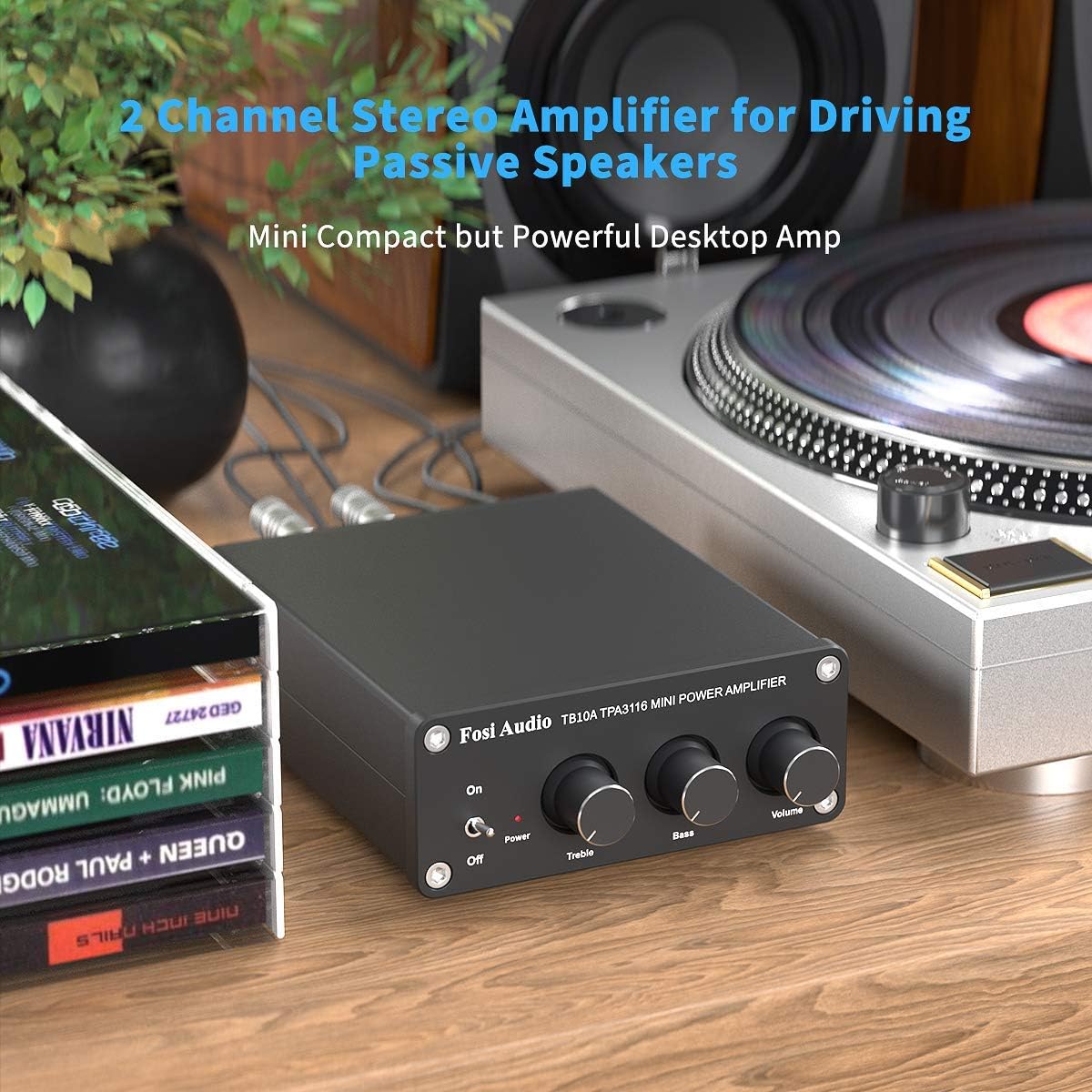 2 Channel Stereo Audio Amplifier 100W x 2 Q460