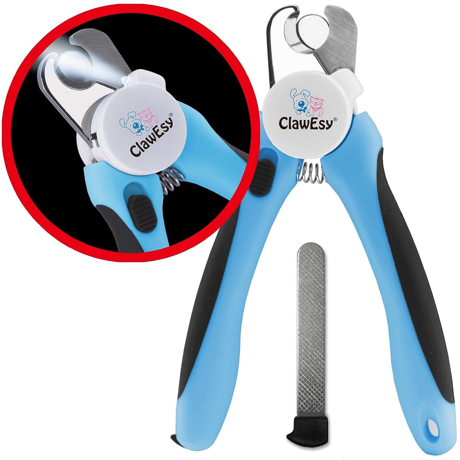 LED Dog Nail Clipper with Safety Guard Y286