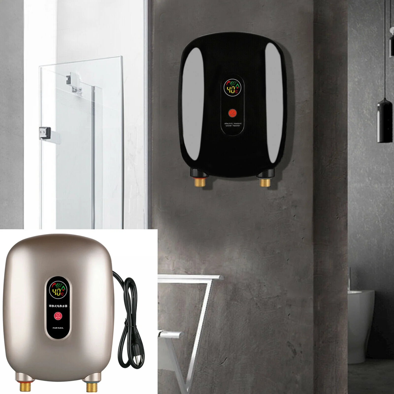 Mini Instant Electric Hot Water Heater 3000W J88236