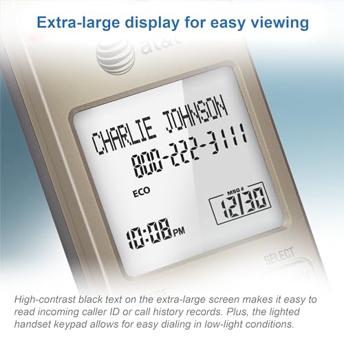 2-Handset Cordless Phone with Answering System S347958