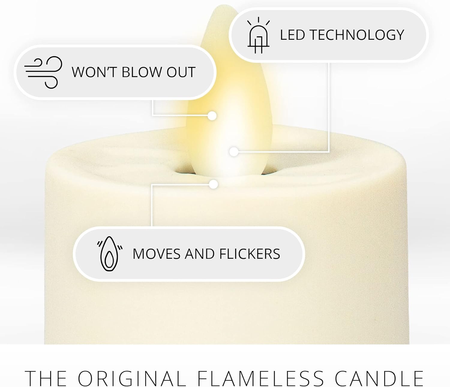 Set of 4 Flameless LED Tealight Candles G697