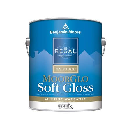 Black Exterior Paint, Soft Gloss, 1 Gal G714