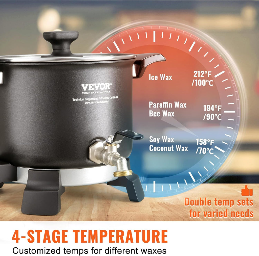 5 Liter Electric Wax Melting Pot with Temperature Control U15732