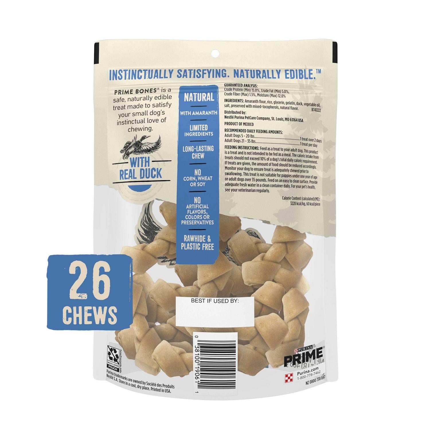 Mini Knotted Chews Rawhide Free Natural Dog Treats Z551