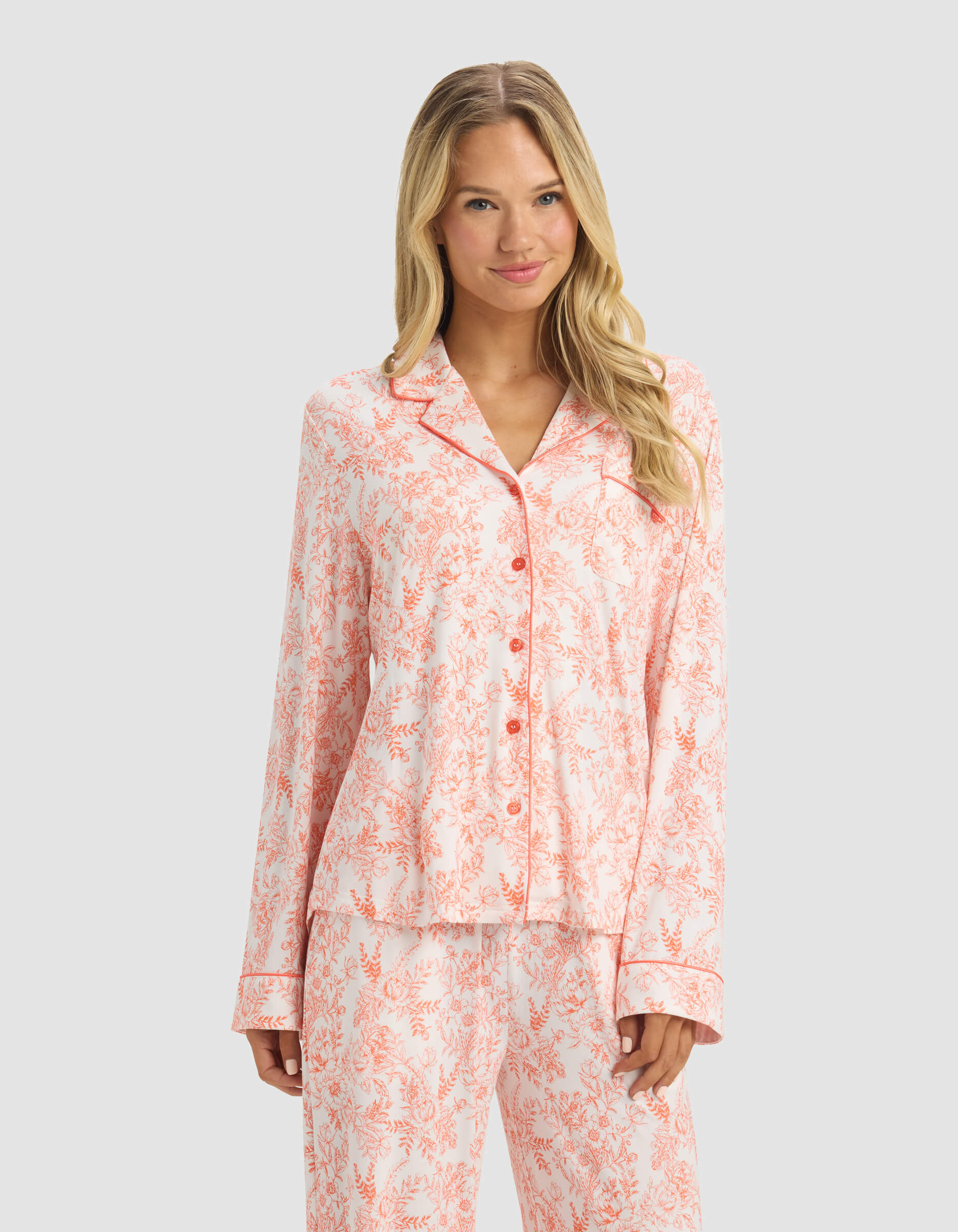Women's Bamboo Stretch-Knit Long Sleeve Pajama Top - Last Chance